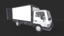 Truck Vehicle Gameready 3D model Screenshot 3