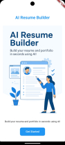 Resume Builder App Flutter UI Screenshot 1